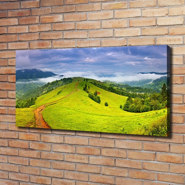 Foto op canvas Groene heuvels