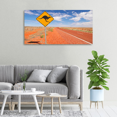 Canvas foto Weg in Australië