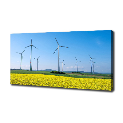 Foto op canvas Windmolens in het veld