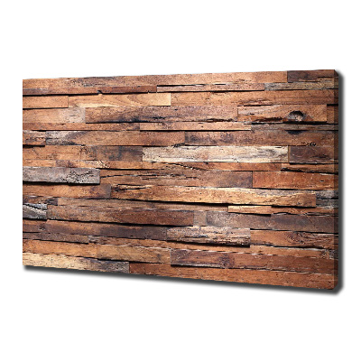 Foto canvas Houten muur