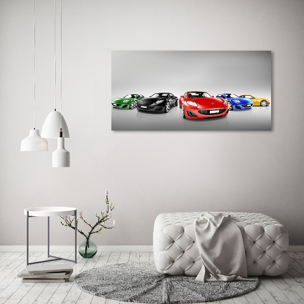 Schilderij op canvas Kleurrijke auto's