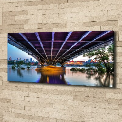Schilderij op canvas Brug in Warschau
