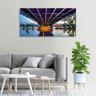 Schilderij op canvas Brug in Warschau