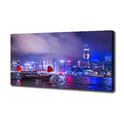 Foto op canvas Hong Kong 's nachts