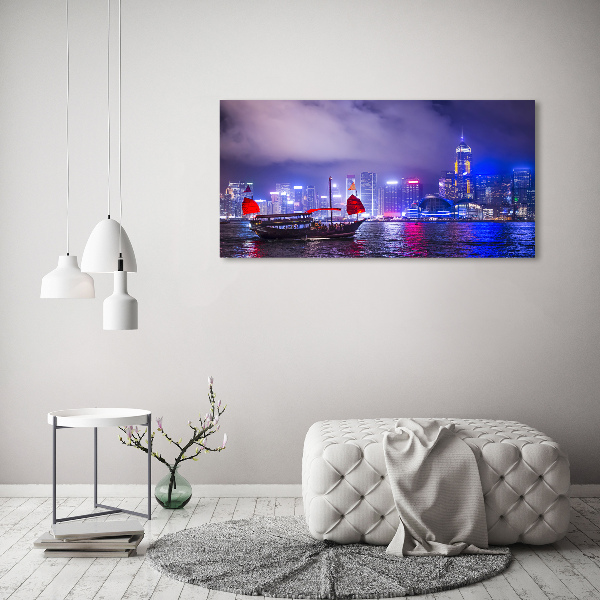Foto op canvas Hong Kong 's nachts
