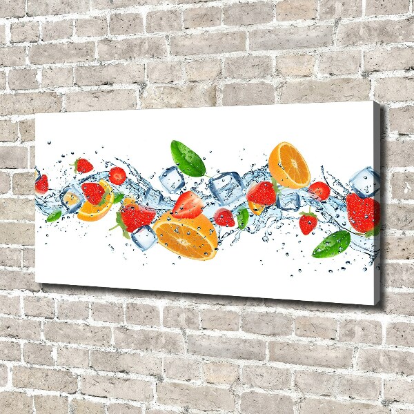Schilderij op canvas Fruit met ijs