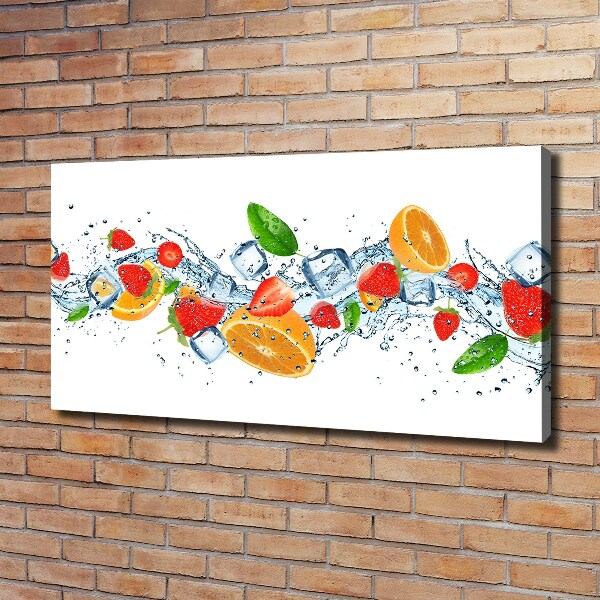 Schilderij op canvas Fruit met ijs