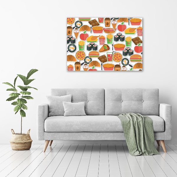 Foto op canvas Fastfood