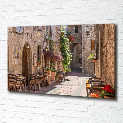 Canvas foto Italiaanse straat