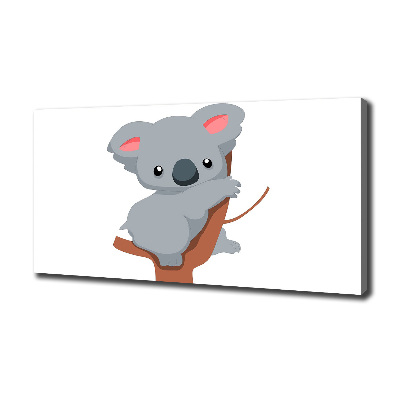 Schilderij op canvas Koala in een boom