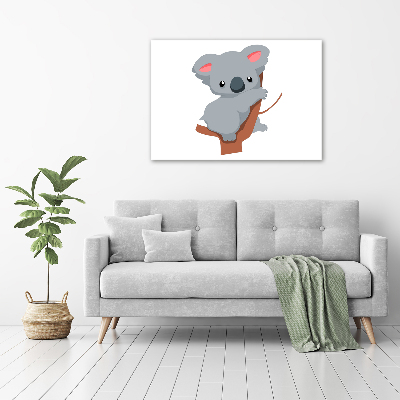 Schilderij op canvas Koala in een boom