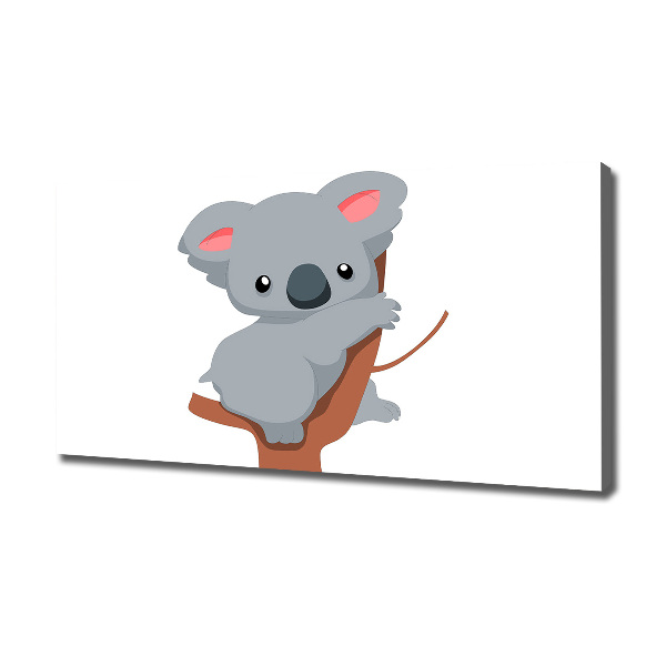 Schilderij op canvas Koala in een boom