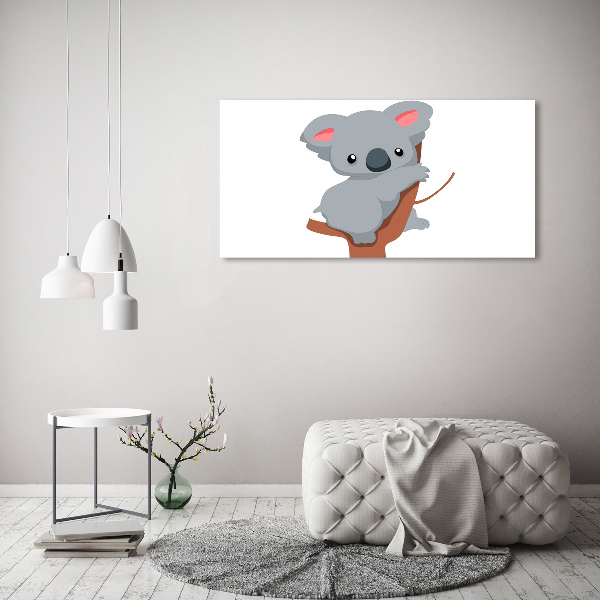Schilderij op canvas Koala in een boom