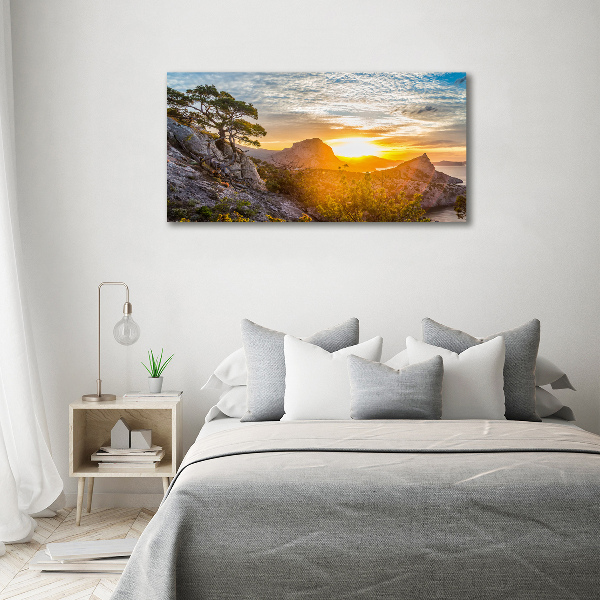 Schilderij op canvas Zonsondergang