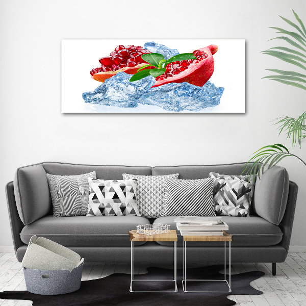 Foto op canvas Granaatappel met ijs