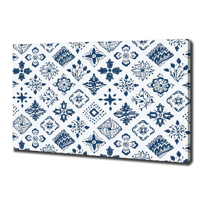 Foto canvas Bloemenpatroon