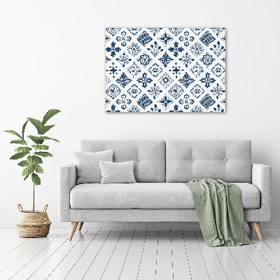 Foto canvas Bloemenpatroon