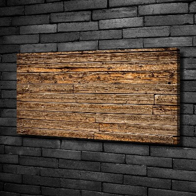 Canvas foto Houten muur