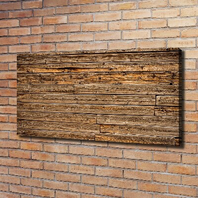 Canvas foto Houten muur