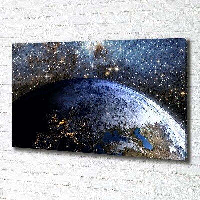 Canvas foto Planeet Aarde