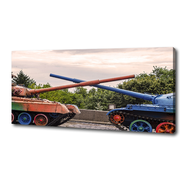 Foto canvas Twee tanks