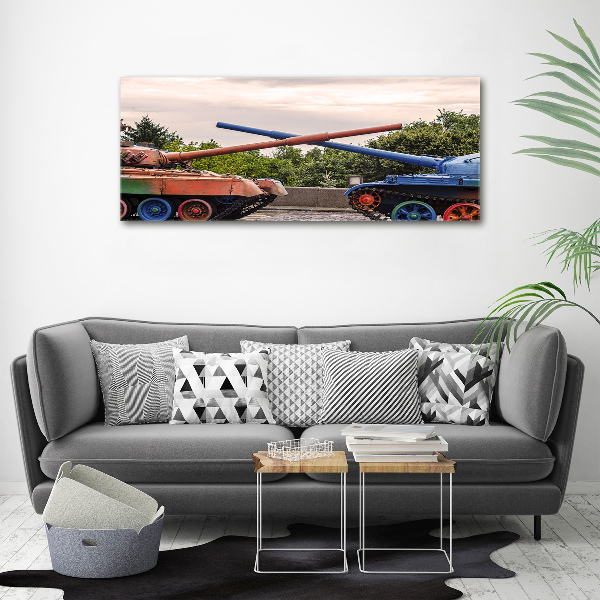 Foto canvas Twee tanks