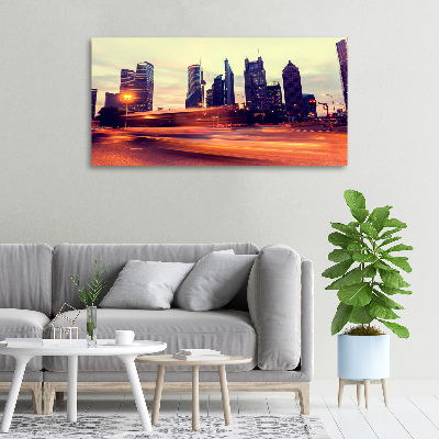 Canvas foto Shanghai 's nachts