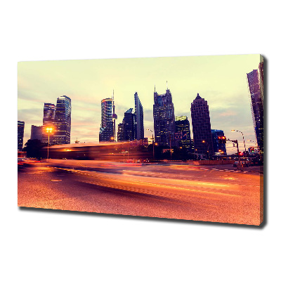 Canvas foto Shanghai 's nachts