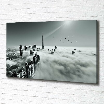 Canvas schilderij Mist boven Dubai