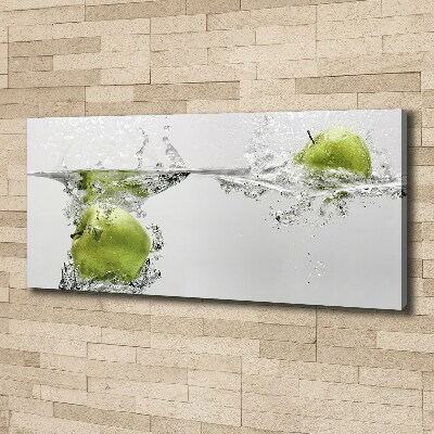 Foto op canvas Een appel onder water