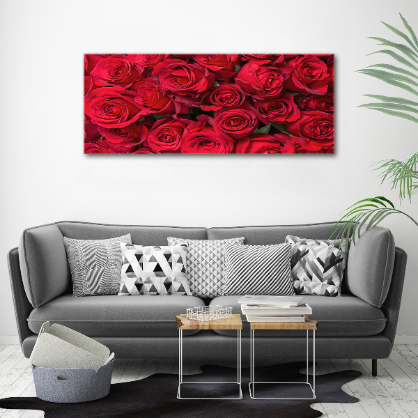Foto canvas Rode rozen
