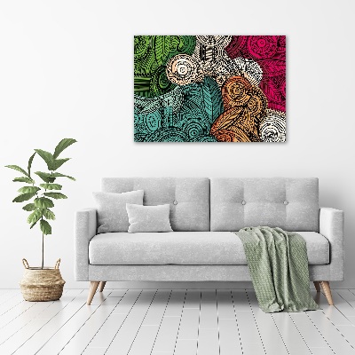 Foto op canvas Abstracte veren