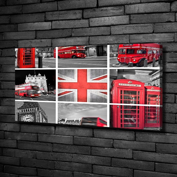 Duży Foto obraz na płótnie Kolaż Londyn