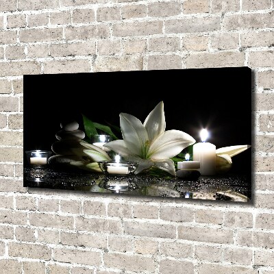 Schilderij op canvas Witte lelie