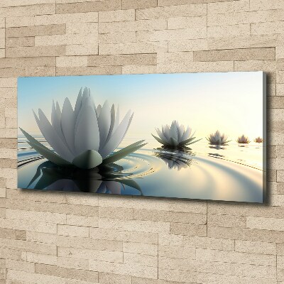 Canvas foto Lotusbloem