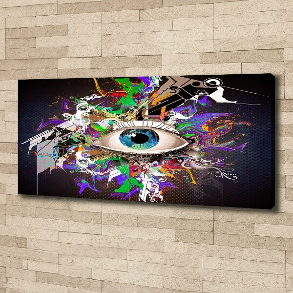Canvas schilderij Abstract oog