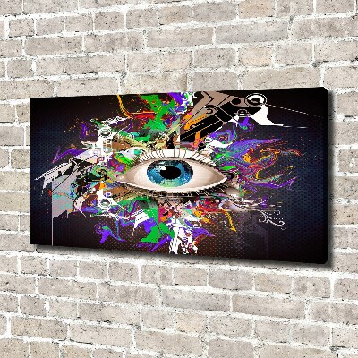 Canvas schilderij Abstract oog