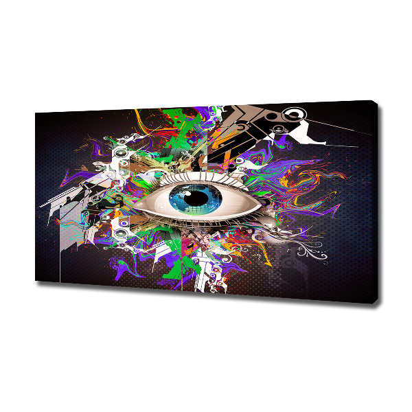 Canvas schilderij Abstract oog