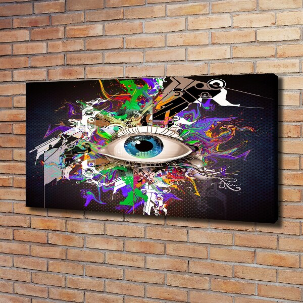 Canvas schilderij Abstract oog