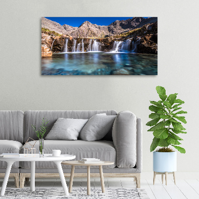 Foto op canvas Waterval in de bergen