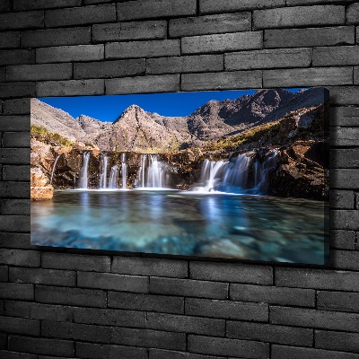Foto op canvas Waterval in de bergen