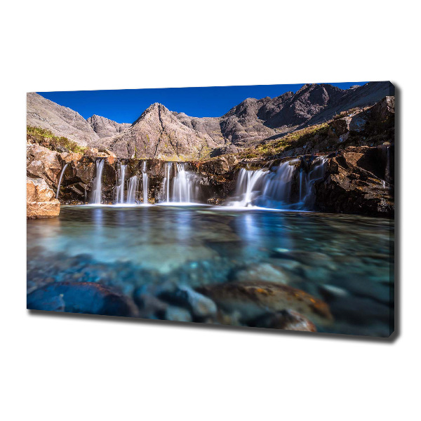 Foto op canvas Waterval in de bergen