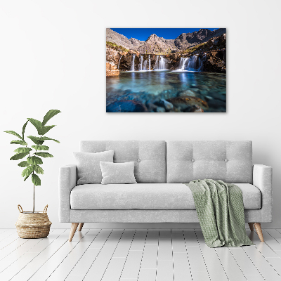 Foto op canvas Waterval in de bergen