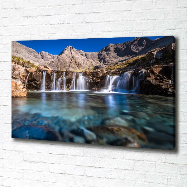 Foto op canvas Waterval in de bergen