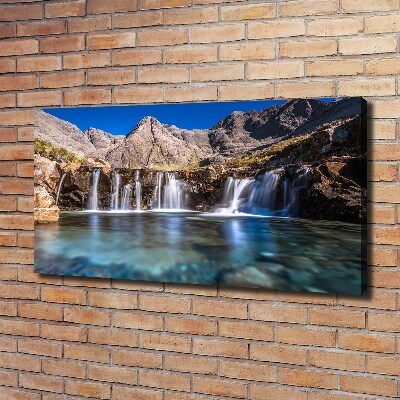 Foto op canvas Waterval in de bergen