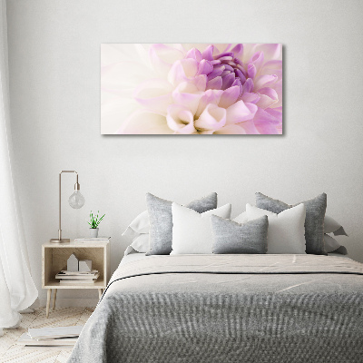 Schilderij op canvas Witte dahlia