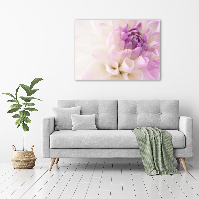 Schilderij op canvas Witte dahlia