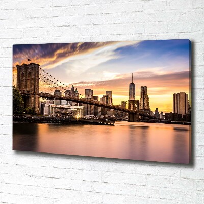 Foto canvas Brooklynbrug
