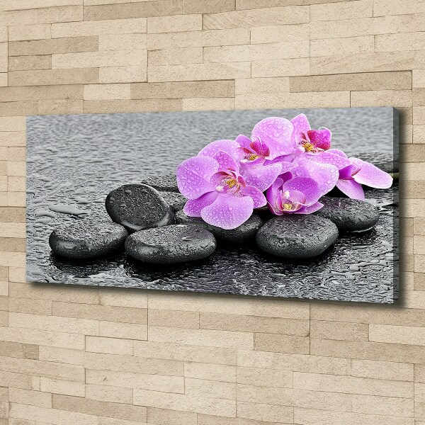 Schilderij op canvas Orchideeënstenen