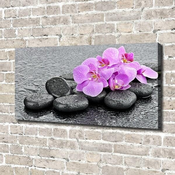 Schilderij op canvas Orchideeënstenen